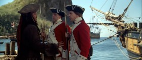 - This dock is off limits to civilians.
- I'm terribly sorry. I didn't know. If I see one, I shall inform you immediately.