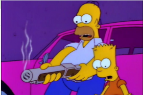 - Dad, you killed the zombie Flanders!
- He was a zombie?