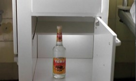 - This must be the bite-the-dust section. Some kind of broom closet. 
- Maybe we should have asked? 
- Oh sure! "Nurse, we need salt and lemons, because we want to get drunk with Tequila!"
