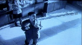 — Hi, my name is Martin Brest! As you can see I am robbing your silly bank! And just because I picked out this suit, but I can't afford it! 
— You can stop babbling: They don't record the audio anyway. 
