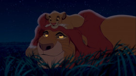 - We're pals, right?
- Right. 
- And we'll always be together, right? 
- Simba, let me tell you something that my father told me. Look at the stars. The great kings of the past look down on us from those stars. So whenever you feel alone, just remember that those kings will always be there to guide you. And so will I.