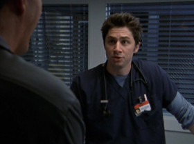 - What are you doing in here?
- I owe you. I'm helping you out.
- This isn't like being a janitor. It's not something everybody can do.
- Oh, so you can do my stuff, but I can't do yours?
- Yes!
- OK, hotshot, what would you use to get a coffee stain off a tiled floor?
- I don't know. The rough side of a sponge?
- Damn it.