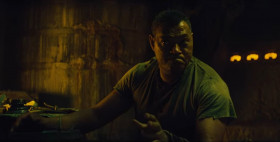 - You motherfuckers.
- So, you killed one?
- Uh-uh. I killed two. Maybe three. I can't remember. Anyway, there's two different types of them out there. Hmm? Now they're similar, but they're different. It's kind of like the difference between dogs and wolves. The ones that are running things up there, the larger ones, hunt the smaller ones. It's some kind of blood feud, I guess. Been going on for a long time.
- They do this just for sport?
- Oh, yeah, they bring in fresh meat season after season. I mean, shit you wouldn't believe. Bring it in, and hunt it and kill it. In that order.
- How long you been here, man?
- Uh. . . Seven seasons, I think. What? Ten? Damn. Anyway, every once in a while, one of us kills one of them. And, let me tell you, that's when they get real interested. See, they learn quick. They adapt. They develop a whole new set of skills. They come back the next season in threes, always in threes. Their armor might've changed, or their weapons have changed, or their tactics have changed. It's amazing. So, it's like evolution. They're trying to make themselves into better killers.