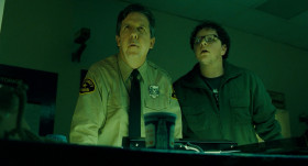 - Hey! Hey! Was a crazy guy with a machine gun part of the program?
- No.
