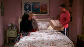 <b>Joey Tribbiani:</b> - Remember when they fought and broke up... and we were stuck here all night with no food? When Ross said "Rachel" at the wedding, I figured it'd happen again. So I hid this in here.
<b>Monica Geller:</b> - Candy bars, crossword puzzles...
<b>Phoebe Buffay:</b> - Mad Libs! Mine!
<b>Chandler Bing:</b> - Condoms?
<b>Joey Tribbiani:</b> - You don't know how long we'll be in here. We may have to repopulate the Earth.
<b>Chandler Bing:</b> - And condoms are the way to do that?