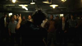 The first rule of Fight Club is... you do not talk about Fight Club.
The second rule of Fight Club is... you do not talk about Fight Club!
Third rule of Fight Club someone yells stop, goes limp, taps out, the fight is over.
Fourth rule. Only two guys to a fight.
Fifth rule. One fight at a time, fellas.
Sixth rule, no shirts, no shoes.
Seventh rule. Fights will go on as long as they have to.
And the eighth and final rule. If this is your first night at Fight Club, you have to fight.