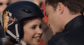 - I've never kissed a girl in a helmet before.
- Safety first.