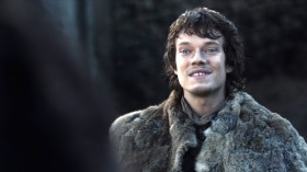 <b>Tyrion Lannister:</b> - I still remember seeing my father's fleet burn in Lannisport. I believe your uncles were responsible.
<b>Theon Greyjoy:</b> - Must have been a pretty sight.
<b>Tyrion Lannister:</b> - Nothing prettier than watching sailors burn alive. Yes, a great victory for your people. Shame how it all turned out.