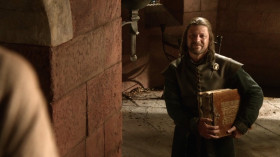 - Tomorrow I'm going to be chasing cats.
- Cats? Syrio says?
- He says every swordsman shouId study cats. They're as quiet as shadows and as Iight as feathers. You have to be quick to catch them.
- He's right about that.