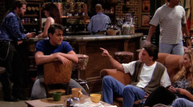 <b>Monica Geller:</b> - Let it go. It's not a big deal.
<b>Ross Geller:</b> - Not a big deal? It's amazing. You reach in, there's one maneuver and bam! A bra. Right out the sleeve. As far as I know, guys don't do anything that comes close. Right?
<b>Rachel Green:</b> - Come on! You guys can pee standing up.
<b>Chandler Bing:</b> - We can? Okay, I'm trying that.