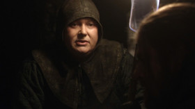 - What madness led you to tell the queen you had learned the truth about Joffrey's birth?
- The madness of mercy. That she might save her children.
- Ah, the chiIdren. lt's aIways the innocents who suffer. It wasn't the wine that killed Robert, nor the boar. The wine sIowed him down and the boar ripped him open, but it was your mercy
that kiIIed the king.