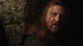 - What madness led you to tell the queen you had learned the truth about Joffrey's birth?
- The madness of mercy. That she might save her children.
- Ah, the chiIdren. lt's aIways the innocents who suffer. It wasn't the wine that killed Robert, nor the boar. The wine sIowed him down and the boar ripped him open, but it was your mercy
that kiIIed the king.