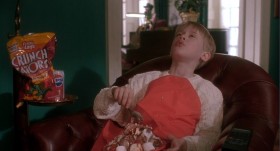 Guys, I'm eating junk and watching rubbish! You better come out and stop me!