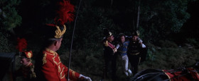- Don't make too much noise. It's a secret.
- A secret? I love secrets. What's the secret?
- What we're doing, your Highness.
- What are we doing?
- We're going to take you for a little ride.
- Good. Where are we going?
- For a little ride, your Highness.
- How nice. How interesting!