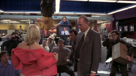 - People want human-interest stories, like the one you did yesterday.
- The report on breast augmentation? It was just ten minutes of topless women. I mean, come on. Why are these so interesting? For God's sake! People don't care about this. They want hard-hitting stories and in-depth coverage and... And...
- And twins!