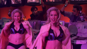 - People want human-interest stories, like the one you did yesterday.
- The report on breast augmentation? It was just ten minutes of topless women. I mean, come on. Why are these so interesting? For God's sake! People don't care about this. They want hard-hitting stories and in-depth coverage and... And...
- And twins!