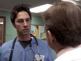 Dr. Dorian, Do you not realize that you're nothing more than a large pair of scrubs to me? For God's sake, the only reason I carry this chart around is so I can pretend to remember your damn names.