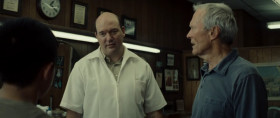 <b>Walt Kowalski:</b> - You could talk about a construction job you just came from and bitch about your girlfriend and your car. <...> Just talk about people who are not in the room. You could bitch about your boss making you work overtime when it's bowling night.
<...>
<b>Thao:</b> - Yeah, but I don't have a job, a car or a girlfriend.
<b>Barber Martin:</b> - Jesus. I should've blown his head off when I had the chance.
<b>Walt Kowalski:</b> - Yeah. Maybe so. Now, okay, I want you to turn around and go outside… and come back, and don't talk about having no job… no car, no girlfriend, no future, no dick.