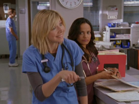 - You ever get the feeling our patients pretend to be sicker when we're around?
- Oh, yeah. You know Mrs. Wilson back there? She made her spleen pretend to rupture, and then she pretended to die.