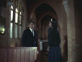 - Whenever and wherever I've seen Christ, He always looks so sad. I've never seen Him smiling. Why is that?
- I'll tell you. He is unhappy because... His children, the people of the world are sad.
- Does my sadness make Him feel sad?
- Of course. Because He loves you.
- I won't be sad. I'll make Him laugh.