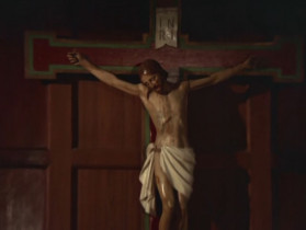 - Whenever and wherever I've seen Christ, He always looks so sad. I've never seen Him smiling. Why is that?
- I'll tell you. He is unhappy because... His children, the people of the world are sad.
- Does my sadness make Him feel sad?
- Of course. Because He loves you.
- I won't be sad. I'll make Him laugh.