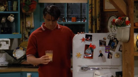 - All right, they got water, orange juice... and what looks like cider.
- Taste it.
- Yeah, it's fat. I drank fat!
- I know, I did that two minutes ago.