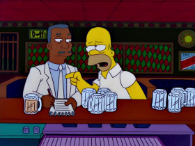 Look, the thing about my family is there's five of us: Marge, Bart, Girl-Bart, the one who doesn't talk, and the fat guy. How I loathe him!