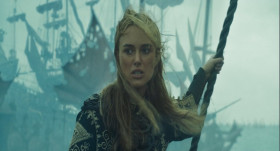 The Brethren will still be looking here to us, to the Black Pearl to lead. And what will they see? Frightened bilge rats aboard a derelict ship? No. No, they will see free men and freedom! And what the enemy will see is the flash of our cannons. They will hear the ring of our swords, and they will know what we can do. By the sweat of our brows, and the strength of our backs, and the courage of our hearts. Gentlemen, hoist the colours.