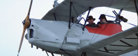 - I didn't know you could fly a plane.
- Fly, yes. Land, no.