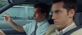 - At the end of the street, we'll turn... We'll turn left! Left, Mr. Kermadec! Fucking turn! Are you stupid? I don't fucking believe it! I've never met a moron like you! You can't tell right from left?
- You said it too late.
- I'll fax you next time! Left is fucking left! Turning a wheel is simple enough!
- To each his own...
- What does a cretin like you do? Circus clown? Zoo-keeper? Dole officer?
- All three.
- You should've said...
- I'll fax you next time?
