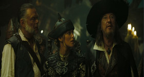 - You've always run away from a fight.
- Have not.
- You have so.
- Have not.
- You have so, and you know it.
- Have not. Slander and calumny. I have only ever embraced that oldest and noblest of pirate traditions. I submit that here now that is what we all must do. We must fight to run away.