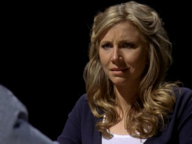 - You're too hard on yourself.
- No, I'm not. I'm just stupid and ugly and I have a pig face.