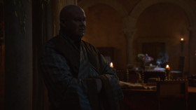- I've always hated the bells. They ring for horror. A dead king, a city under siege.
- A wedding.
- Exactly.