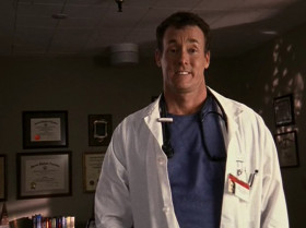 I guess I became a doctor because ever since I was a little boy, I just wanted to help people. I don't tell this story very often, but I remember when I was seven years old, I found a bird that had fallen out of its nest. So, I picked him up and I brought him home, and I made him a house out of an empty shoebox, and... My God! I became a doctor for the same four reasons everybody does: Chicks, money, power and chicks.