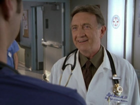 - Y'know, sir, Dr. Townshend was telling me you had some great old stories about the hospital. I'd love to hear one sometime.
- Well, what the hell. Back in '68... I don't like you. The end.
- He tells that one a lot.
- I know.
