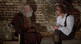 - Remember that nice boy next door? Raskolnikov?
- Yeah?
- He killed two ladies.
- No! What a nasty story.
- Bobick told it to me. He heard it from one of the Karamazov brothers.
- He must have been possessed.
- Well, he was a raw youth.
- Raw youth? He was an idiot.
- And he acted insulted and injured.
- I hear he was a gambler.
- You know, he could be your double.
- Really? How novel.
