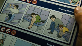 - You know why they put oxygen masks on planes?
- So you can breathe.
- Oxygen gets you high. In a catastrophic emergency, you take giant panic breaths. Suddenly you become euphoric, docile. You accept your fate. It's all right here. Emergency water landing, 600mph. Blank faces. Calm as hindu cows.
-That's um...That's an interesting theory.