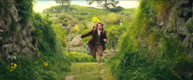 - Here, Mr. Bilbo, where are you off to? 
- Can't stop, I'm already late! 
- Late for what? 
- I'm going on an adventure! 
