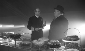 <b>Merkin Muffley:</b> - Try one of these Jamaican cigars, ambassador. They're good.
<b>Alexei de Sadeski:</b> - Thank you, no. I do not support the work of imperialist stooges.
<b>Merkin Muffley:</b> - Oh, only Commie stooges, huh?
<b>Buck Turgidson:</b> - Mr. President. You're gonna let that lousy Commie punk vomit all over us like this?