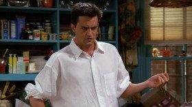 - Janice said, "Hi. Do I look fat today?" And I looked at her...
- You looked at her? You never look. You just answer. It's like a reflex. "Do I look fat?" "No." "Is she prettier than I am?" "No." "Does size matter?"
- No.