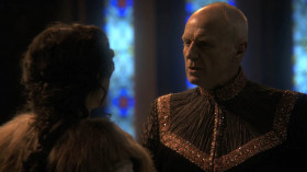 - You've poisoned his heart, now his marriage. And with that, the entire kingdom. All because of your feelings.
- I wish feelings could be helped, but they can't.
- Of course they can. Love is a disease. And like all diseases it can be vanquished in one of two ways. A cure, or death.