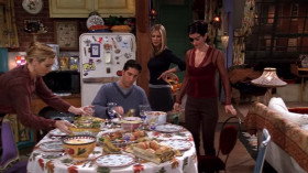 - The towels are hanging next to the sink. And you can use the fancy soap.
- Fancy soap? I thought we were saving that for the Pope.