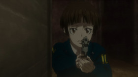 - Why are you so focused on making sure nobody kills Makishima?
- Because it's illegal. Because I can't overlook a crime.
- Why are you going that far to obey the law when that law can neither judge a criminal nor protect people?
- The law doesn't protect people. People protect the law.