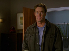 <b>John Dorian:</b> - Since Jordan had pre-natal surgery, she'd been on bed rest. Dr Cox, however, was not.
<b>Perry Cox:</b> - Okay, I made you breakfast, the kitchen's as clean as a whistle, I'm gonna drop Jack off at daycare on the way to work. Is there anything else I can do for you?
<b>Jordan Sullivan:</b> - I need you to go to the video store and get me anything with Viggo something-sen. I need white chocolate, strawberry seltzer, peppercorn brie and a Polaroid of the tomato plant that I planted last spring because I'm worried it may have snails. Oh, and if you see that neighbour, Lena, from down the hall, I want you to roll your eyes and say the word «slut» under your breath,
but loud enough so she can hear. And don't forget to be home by 6:30 because you gotta give Jack his bath before you make my dinner.
<b>Perry Cox:</b> - But when will I have time to kill myself?
