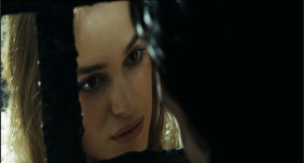 - I have faith in you. Both of you. Where will you find him?
- Tortuga. I'll start there and I won't stop searching till I find him. And then I intend to return here to marry you.
- Properly?
- Eagerly, if you'll still have me.
- If it weren't for these bars, I'd have you already. I'll wait for you.
- Keep a weather eye on the horizon.