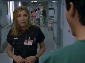 - Are you following me?
- No. You wanna go out some time?
- With you?
- Me and a bottle of Jagermeister.
- No, Todd, I don't. But I don't want you to think it's because I'm a lesbian or anything. I find you so creepy, I think you should walk around with a bell around your neck.
- All I heard was ''lesbian''.