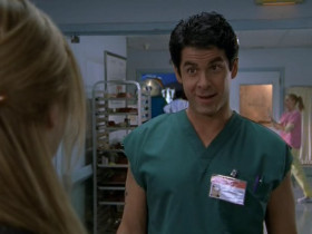 - Are you following me?
- No. You wanna go out some time?
- With you?
- Me and a bottle of Jagermeister.
- No, Todd, I don't. But I don't want you to think it's because I'm a lesbian or anything. I find you so creepy, I think you should walk around with a bell around your neck.
- All I heard was ''lesbian''.