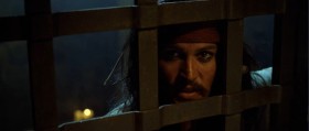- Well, well, well. Look what we have here, Twigg. Captain Jack Sparrow.
- Last time I saw you, you were all alone on a godforsaken island shrinking into the distance. His fortunes aren't improved much.
- Worry about your own fortunes, gentlemen. The deepest circle of hell is reserved for betrayers and mutineers.