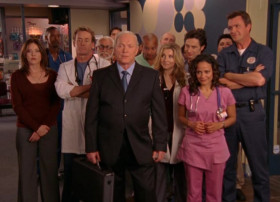 - Well, Bob, your employees really stood by you. They pointed out to the board that... Well, you run a tight ship,and actually we'd like you to stay on.
- Girls, thank you for saving my job. The one thing I wanted was to end things on my own terms, and since you're letting me, you can shove it up your ass, Rodney. I'm out of here.