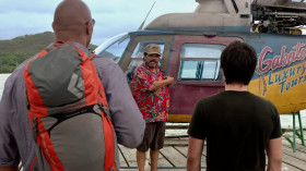 - What in the blue heck is that?
- That's the finest helicopter in Palau.
- Hate to see the worst.
- I'd rather take the Titanic.
